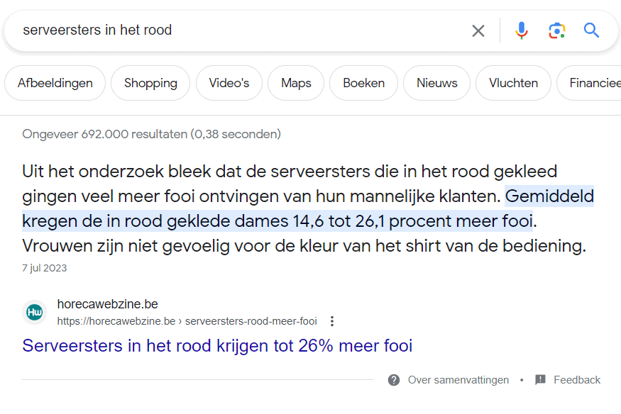 Horeca Webzine Google Nieuws