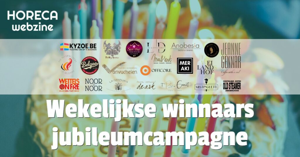 horeca webzine jubileumcampagne winnaars