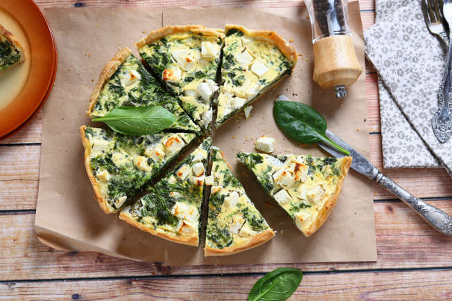 Quiche met spinazie en fetakaas horeca webzine