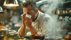 warm weer restaurant keuken koude douche